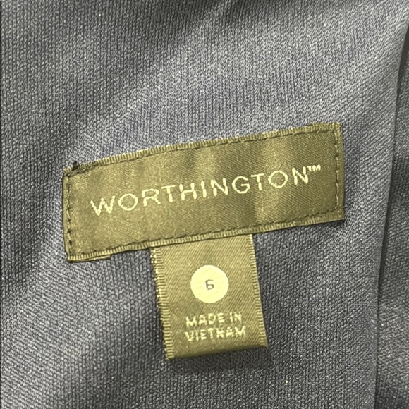 NWOT!! Elegant Navy Blue Sleeveless Dress - Picture 10 of 11